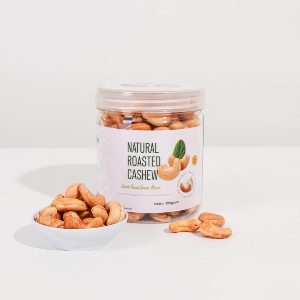 

Natural Roasted Cashew Nut Snack Makanan Ringan Kacang Mete Panggang 300gr