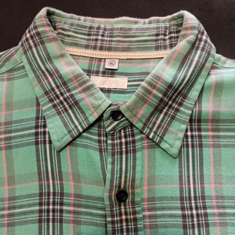 Kemeja Flanel Second Bekas Branded Pl Uniqlo Size Xl Code 90.14