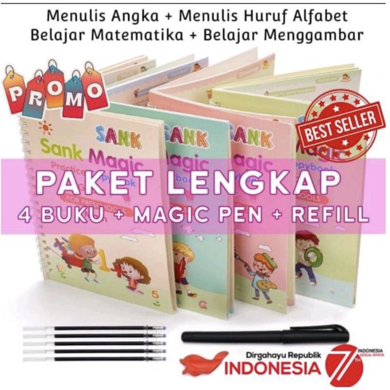 

Buku sank magic 1 set 4 buku+pulpen