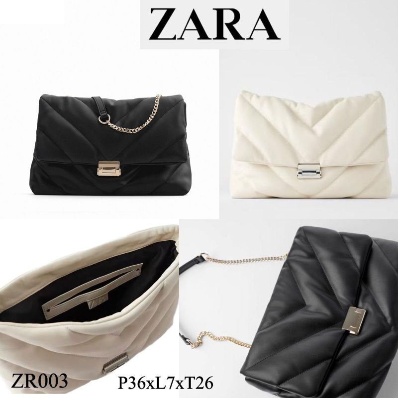 ZARA QUILTED MAXY CROSSBODY BAG / TAS WANITA ZARA MAXI SELEMPANG