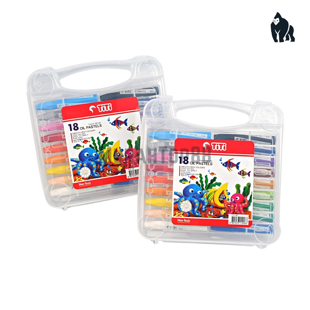 

Grosir Crayon Titi 18 Warna Oil Pastel / Krayon Mewarnai 18 W [HARGA PER SET] GQL