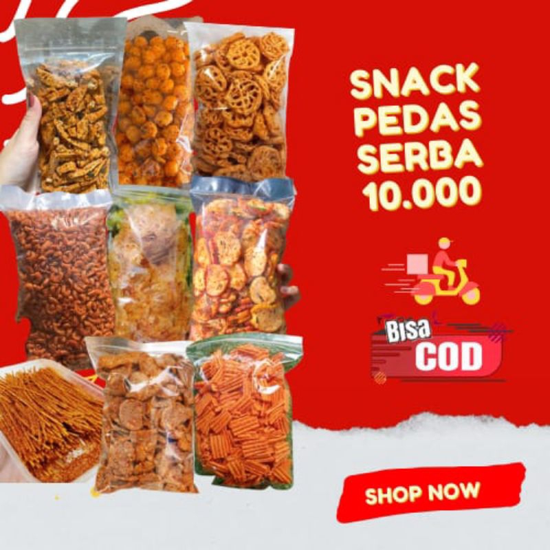 

[ BISA COD ] SERBA 10K//BASRENG PEDAS DAUN JERUK//CIMOL KERING//USUS CRISPY//SAKURA RIBUT//TELOR GABUS//KERUPUK SEBLAK//LANTING BAWANG//LANTING UDANG//TELOR GABUS//KRIPCA//KRIPIK KACA//MAKARONI PEDAS//SALE PISANG KERING//SALE BASAH//KERIPIK TEMPE//CEMILAN