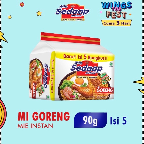 

Termurah dan terbaik >> Sedaap Mie Instan Goreng Isi 5 Bag 90 gr