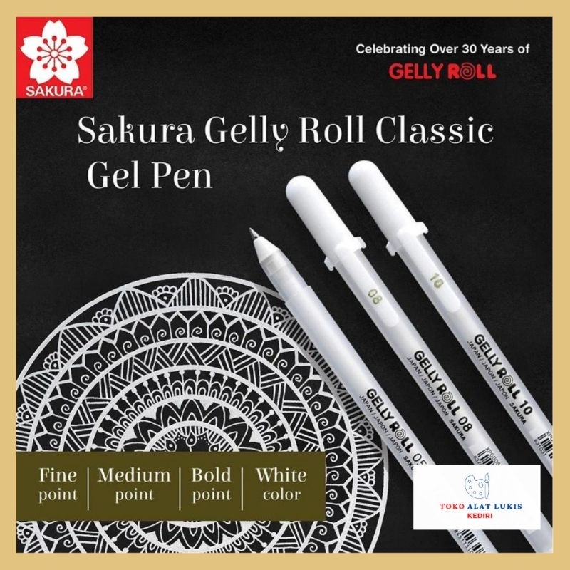 

Sakura Gelly Roll White Pen / Bolpoin Putih