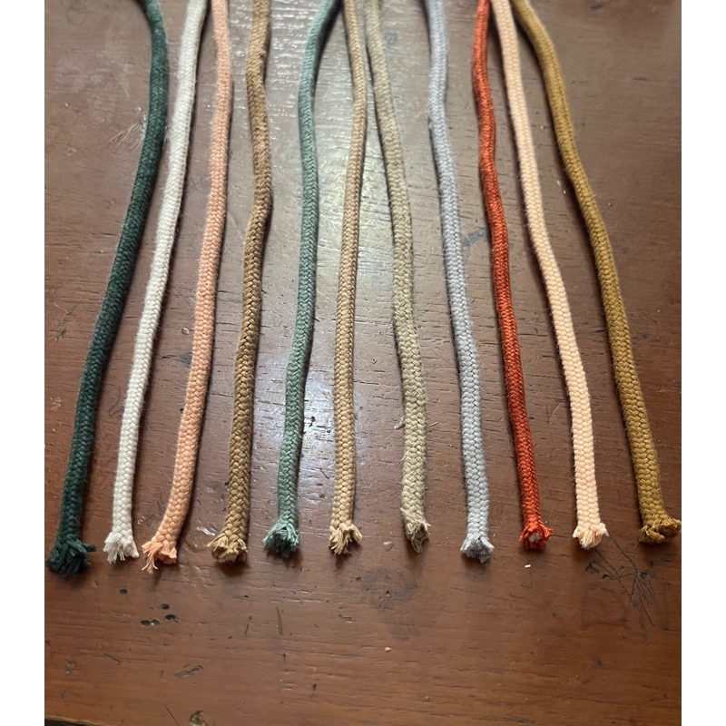 Tali katun Meteran/Tali katun warna pastel/tali makrame ukuran 6mm