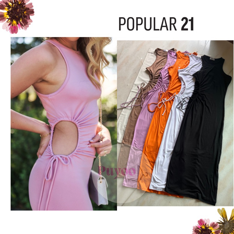 POPULAR 21 Side Cutout Maxi dress