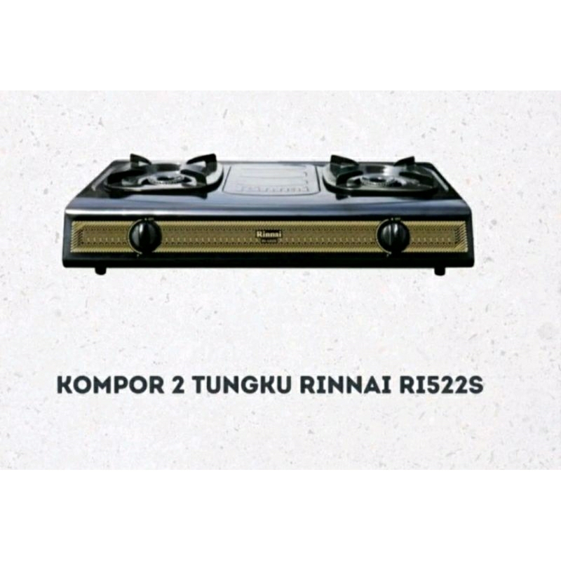 Kompor Gas Rinnai 2 tungku RI-522S Ceflon Batik