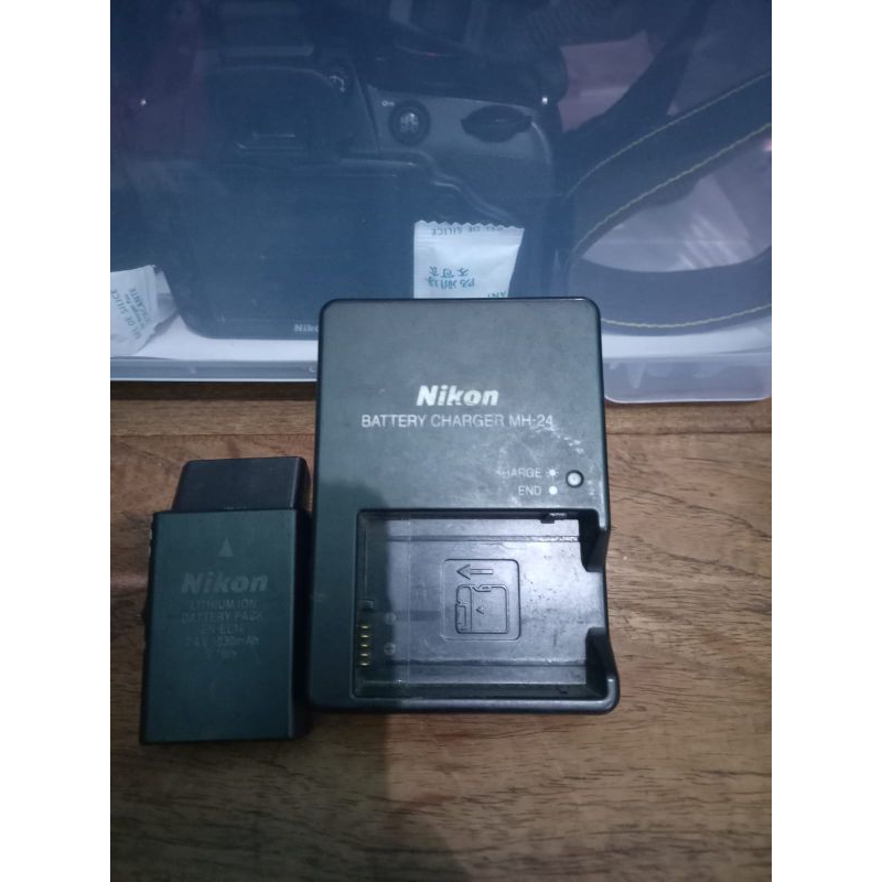 Charger Original dan Baterai Original Nikon D3100 D3200 D3300
