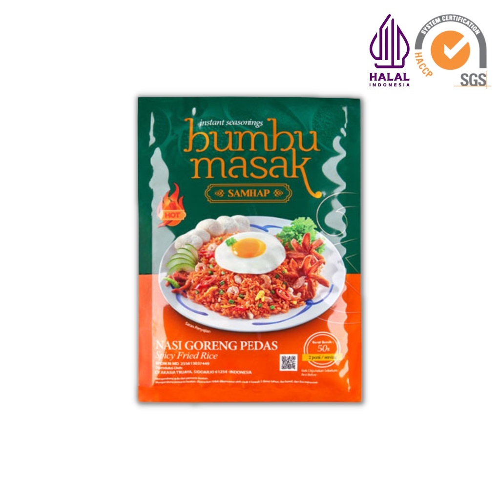 

SAM HAP Bumbu Masak Nasi Goreng Pedas 50gr – Bumbu Instan SamHap