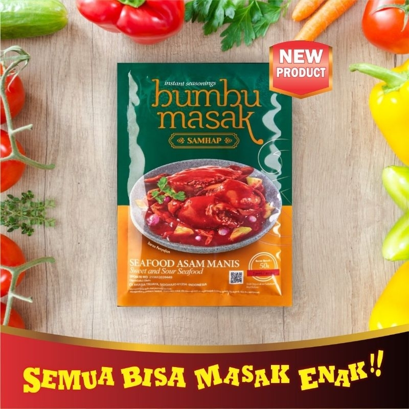 

SAM HAP Bumbu Masak Seafood Asam Manis ( Saus Padang ) 50gr – Bumbu Instan SamHap