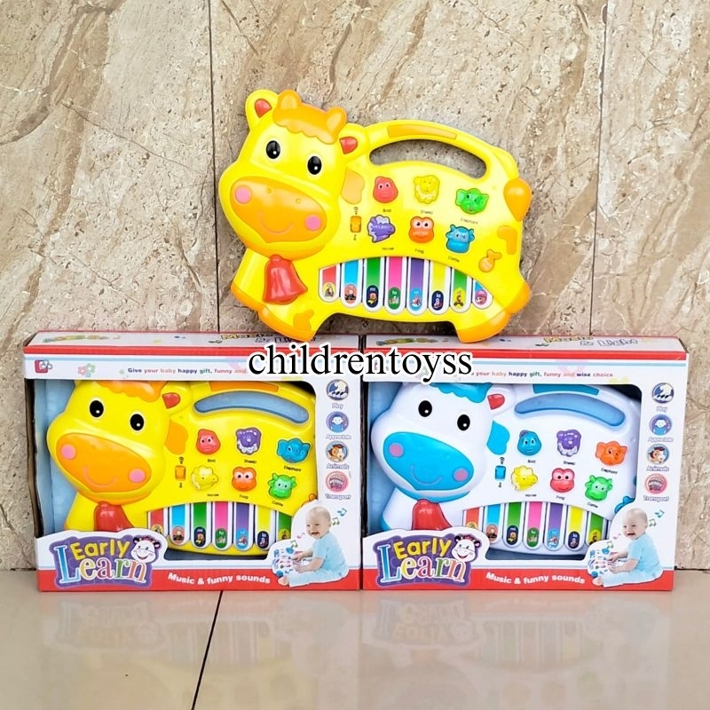 Mainan piano karakter animal / mainan musik anak / mainan piano murah
