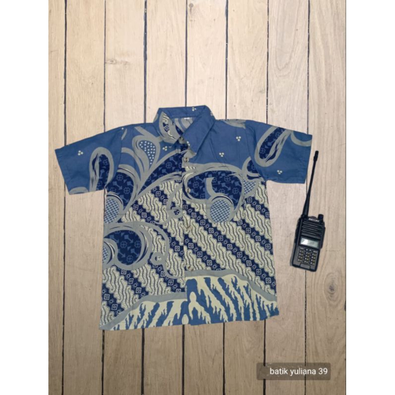 Batik anak cowok BATIK Hijau sage Green Batik Terbaru Kemeja Batik Anak Laki Ukuran 2-15 Tahun Kemej