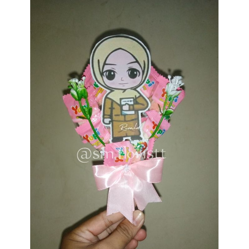 

BUKET MINI LOVE SPESIAL HARI GURU/ BISA REQUEST GAMBAR LAIN