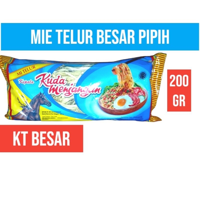 

Mie Telur Kuda Menjangan (PIPIH LEBAR) 200GR