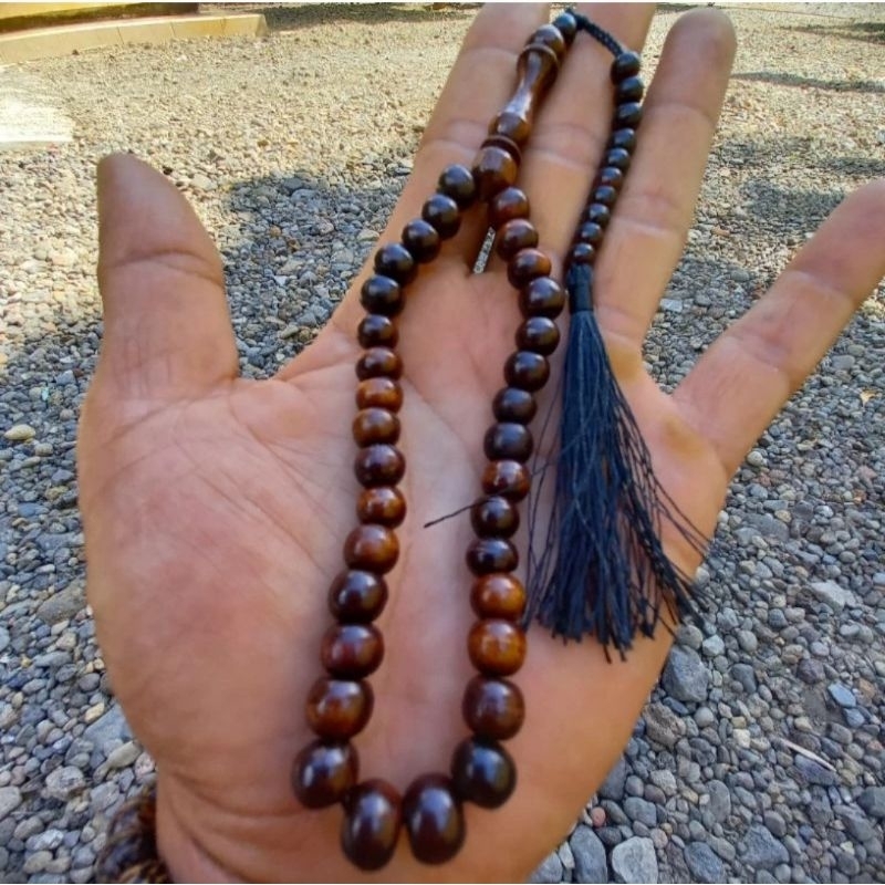 tasbih 33 butir Kayu stigi 7mm tasbih setigi 33butir