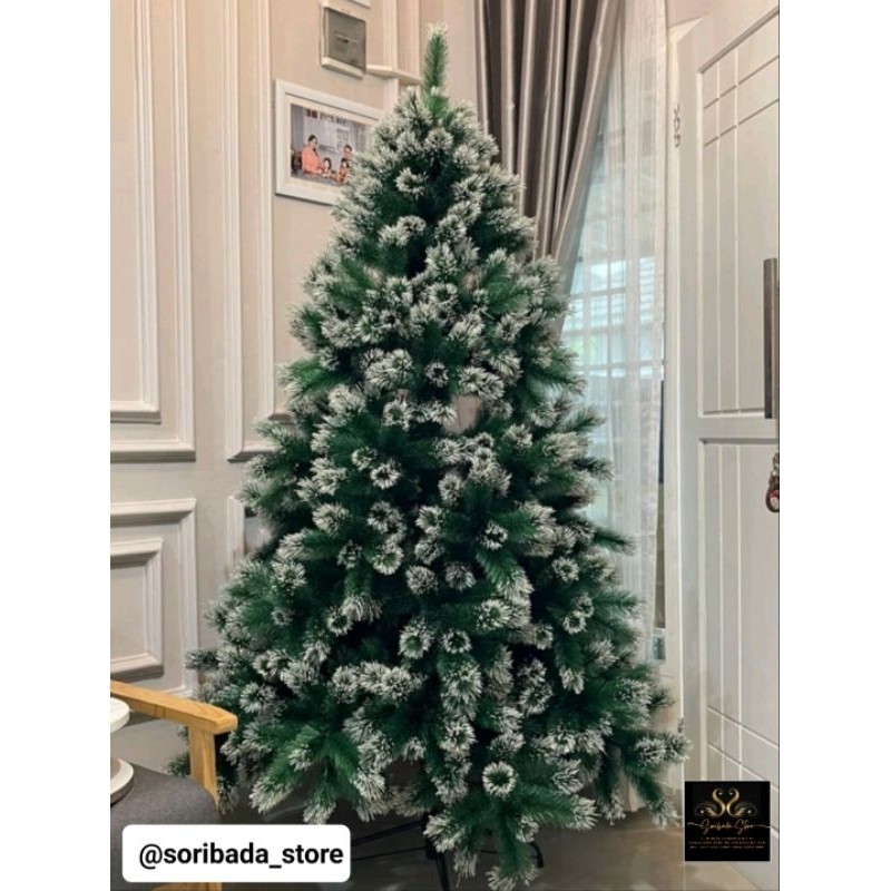 Pohon Natal Glacier 180cm Super Mewah dan Premium | Pohon Natal Premium | Pohon Natal