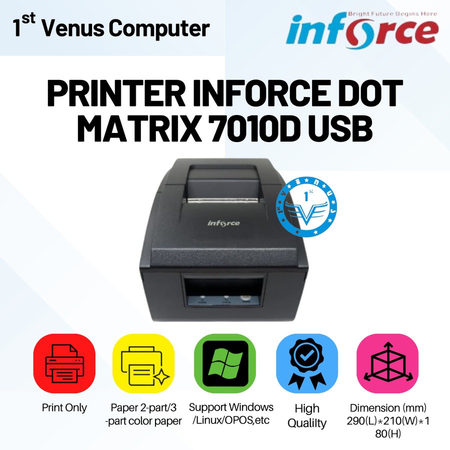 Printer Inforce Dot Matrix 7010D USB / Printer Nota Kasir Dot Matrix