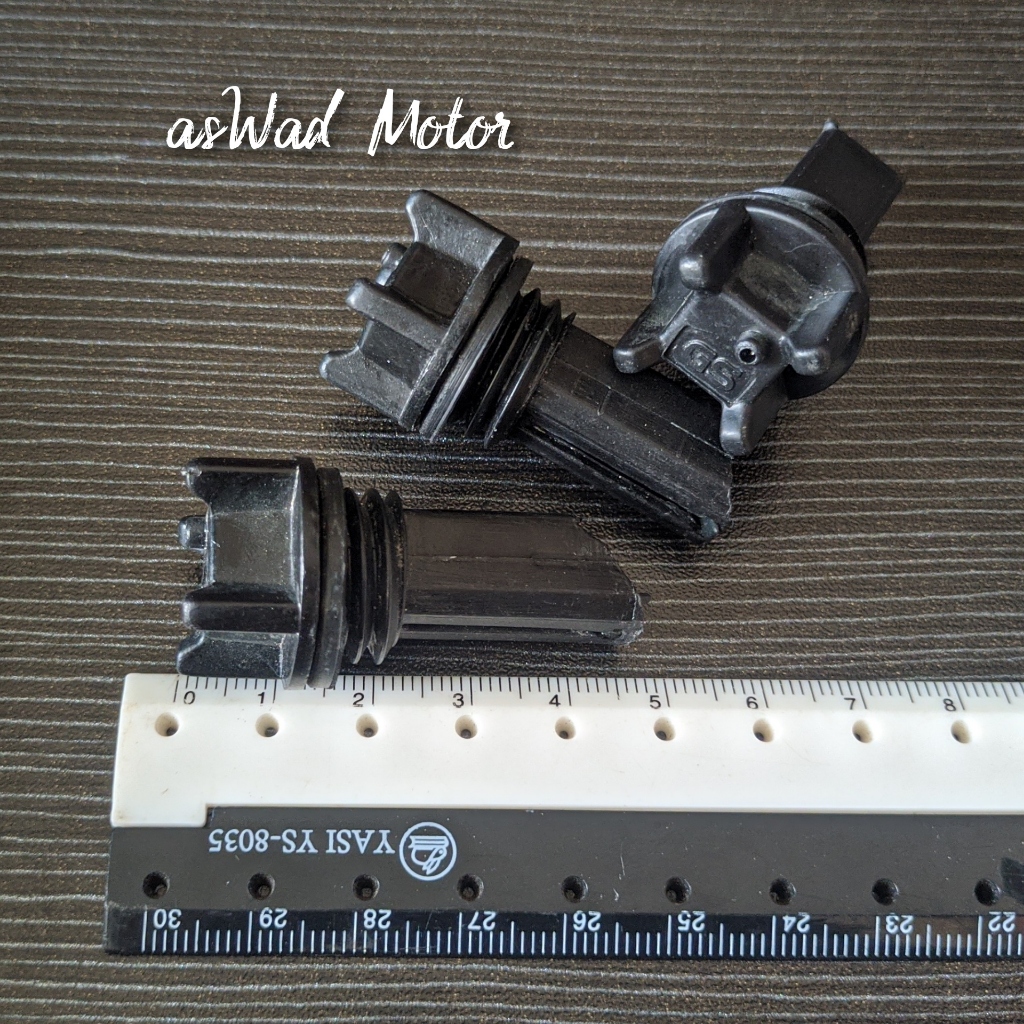 1pcs Baut Tutup Accu GS Mobil Drat 17,5mm + Seal / Tutup Accu Besar Mobil / Tutup Aki Mobil / Baut T