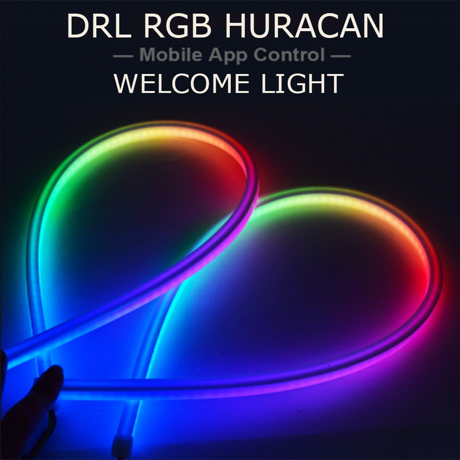 DRL RGB AES Huracan Softled 30cm 45cm 60cm 80cm DRL wellcome light