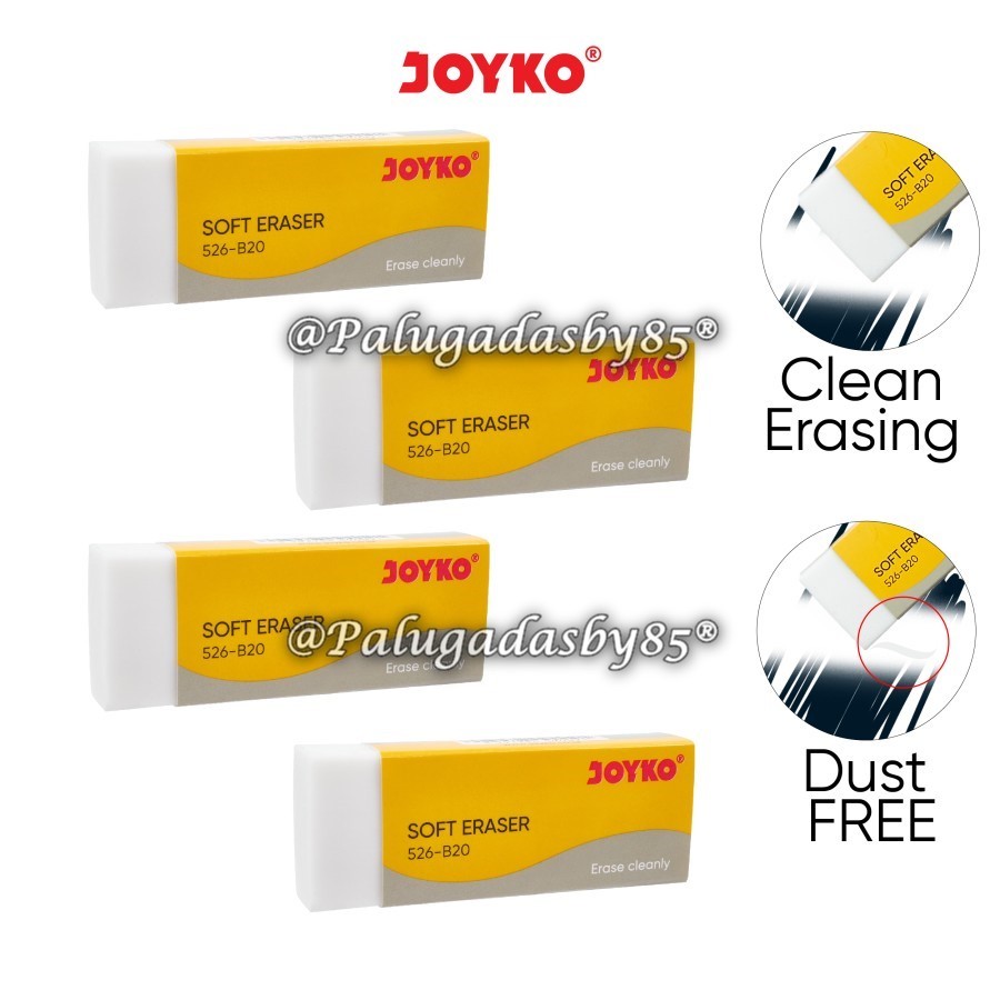 (1 Biji) GROSIR Penghapus JOYKO 526-B20 Putih / Eraser Penghapus Joyko 526-B20 / Eraser Joyko 526-B2