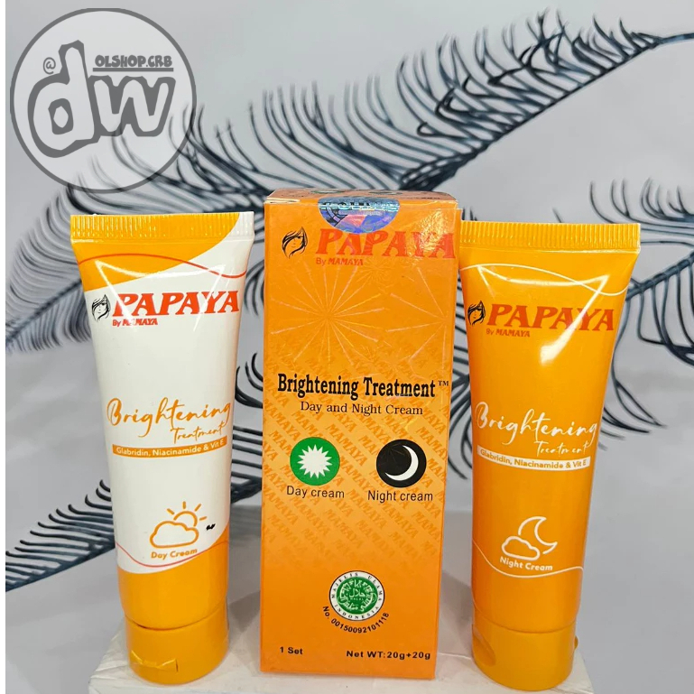 Mamaya Brightening Cream Siang Malam 2IN1 - Cream Wajah Pepaya