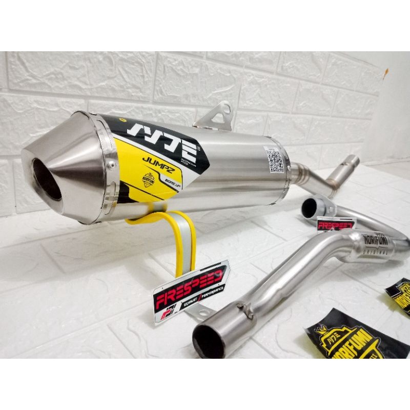 KNALPOT NORIFUMI JUMPZ SERIES BUAT MESIN STANDART s/d BORE UP PISTON 62mm CRF KLX DTRACKER WR155