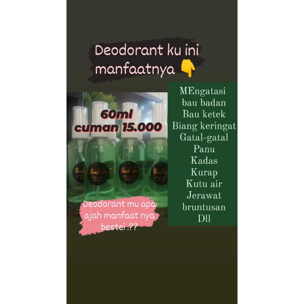 grece nasa spray penggati deodoran mengatasi kulit gatal panu kadas kurap kutu air dan jerawat brunt