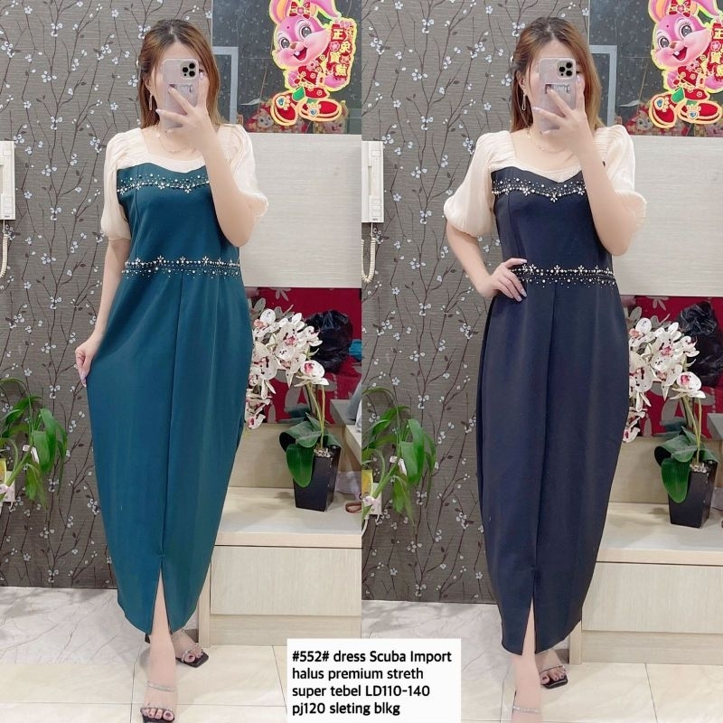 552 dress import scuba premium jumbo