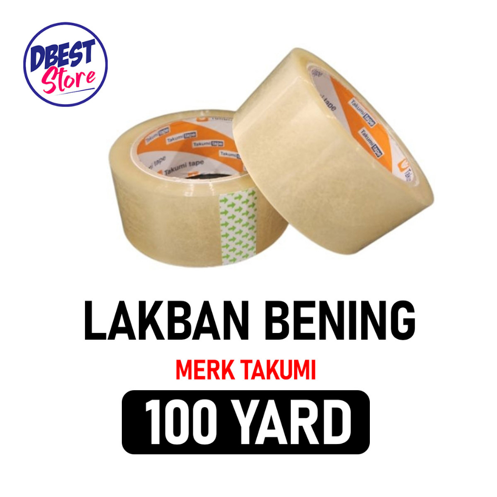 

TERMURAH Lakban Bening Takumi Tape 45mm x 90 yard Kuat Dan Lengket