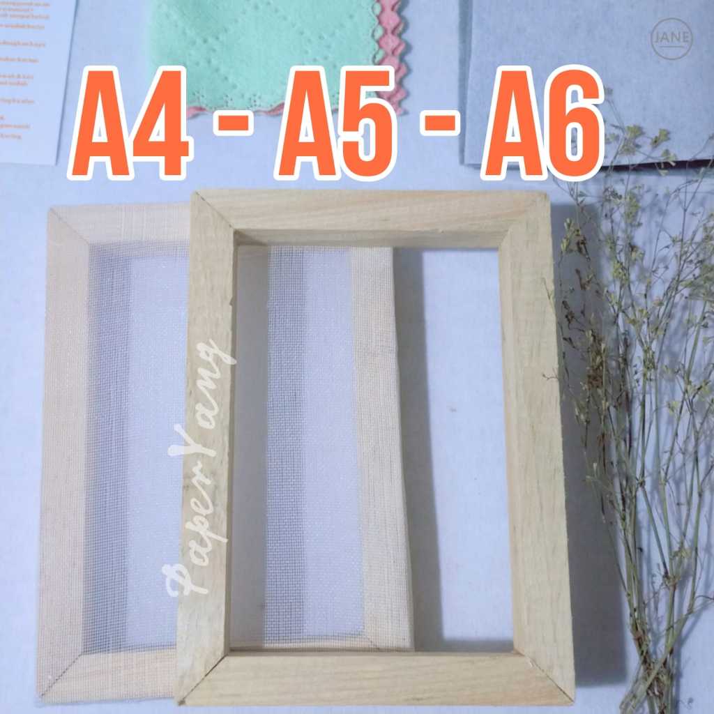 Cetakan Kertas Daur Ulang A4 A5 A6 Berbagai Ukuran / Alat Pembuat Kertas Daur Ulang / Screen Kertas 