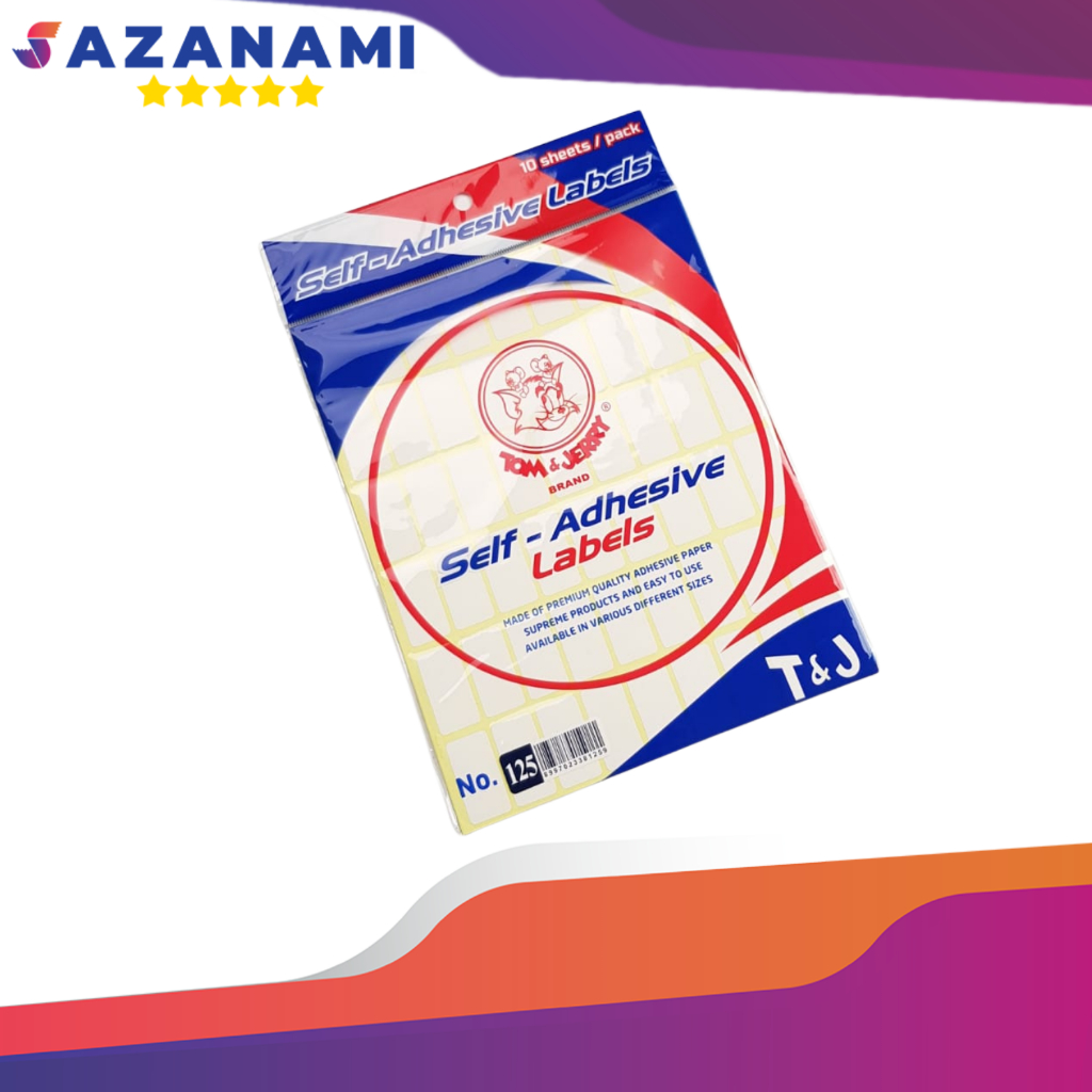 

TOM & JERRY LABEL 125 16 X 31 MM STICKER LABEL STIKER TOM N JERRY 125