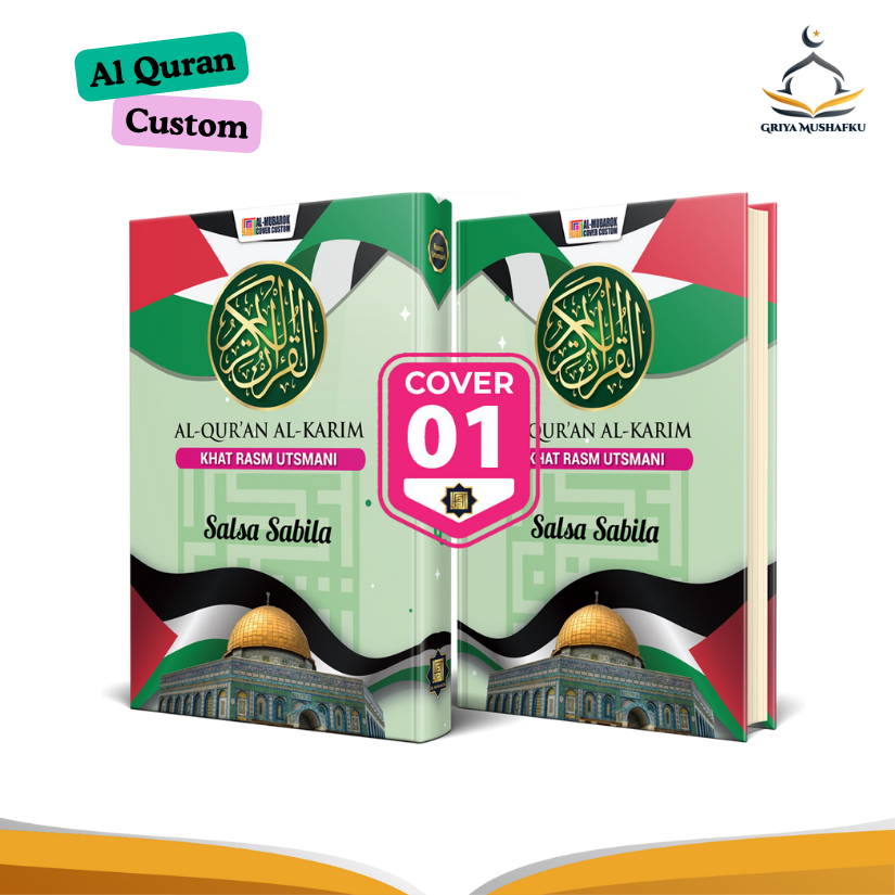 Free Custom Nama Alquran Mushaf Kode 01 Quran Alkuran Cover Custom Hafalan Tajwid Warna Terjemah Alq