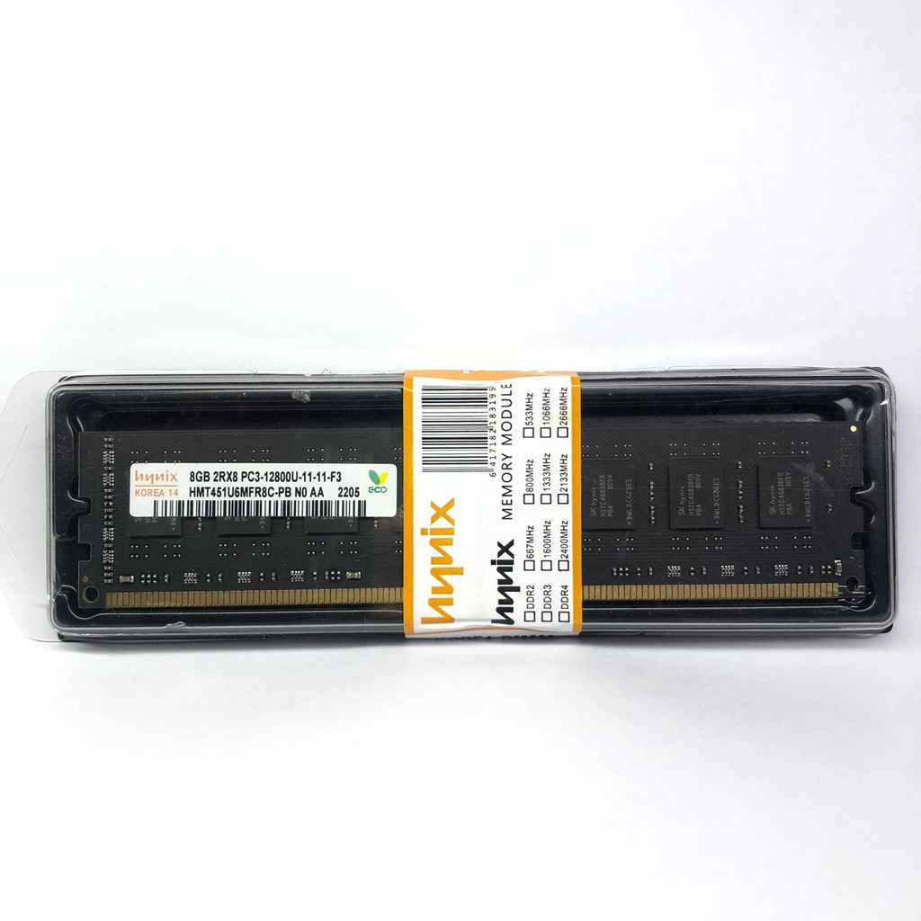 MEMORY RAM LONGDIMM HYNIX DDR3 8GB PC12800 1600MHZ - HYNIX DDR3 8GB