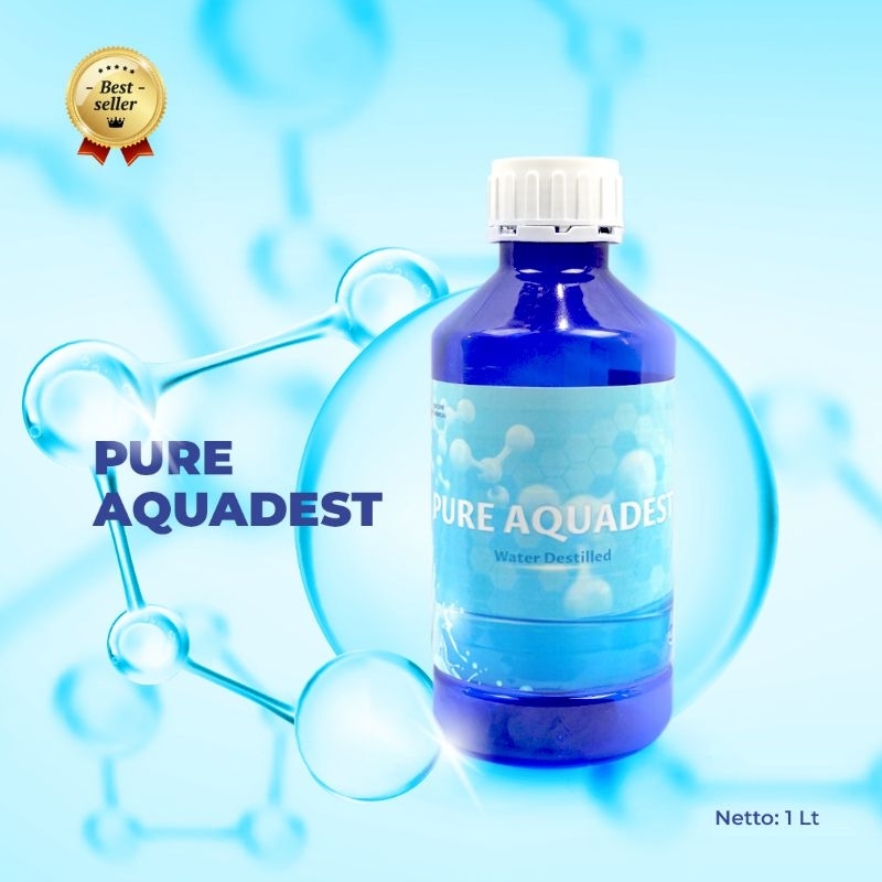 Aquadest | Pure Water ( Air Suling) Penguat Parfume 1 Ltr