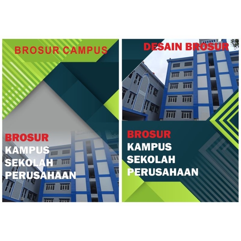 JASA DESAIN BROSUR KAMPUS, SEKOLAH, PERUSAHAAN DLL.