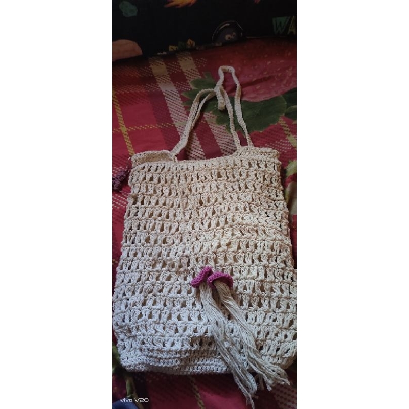 preloved tas dan dompet rajut