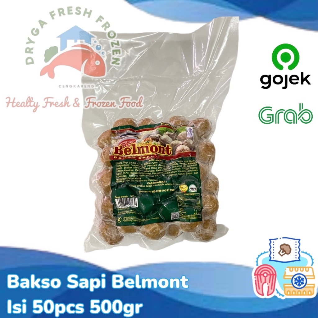 

Bakso Sapi Belmont Meatball 500gr isi 50