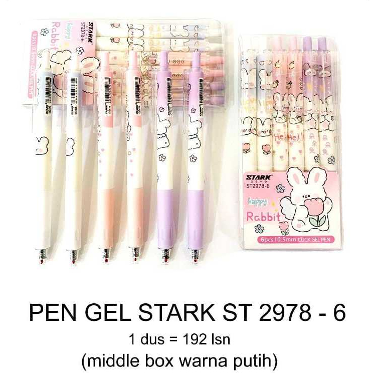 

Stark Pulpen Pen Gel Alat Tulis Kantor ST-2978 (6 Pcs)