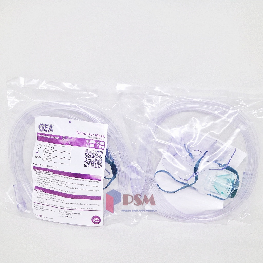 Onehealth Gea Nebulizer Mask / Masker Tempat Obat Uap Dewasa Anak Bayi