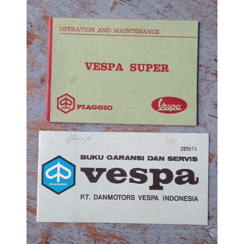 manual book vespa super original