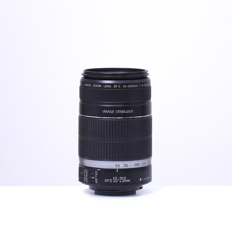 Lensa Tele Kamera DSLR Canon EFS 55-250mm IS Bekas / Second 55 250