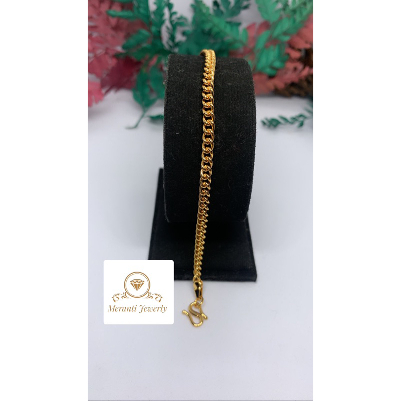 Gelang lipan kecil rosegold import