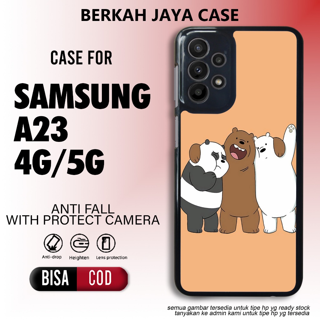 Case Samsung A23 4g Casing Samsung Galaxy A23 5g Beruang Lucu Terbaru Hardcase Softcase Glossy 2d