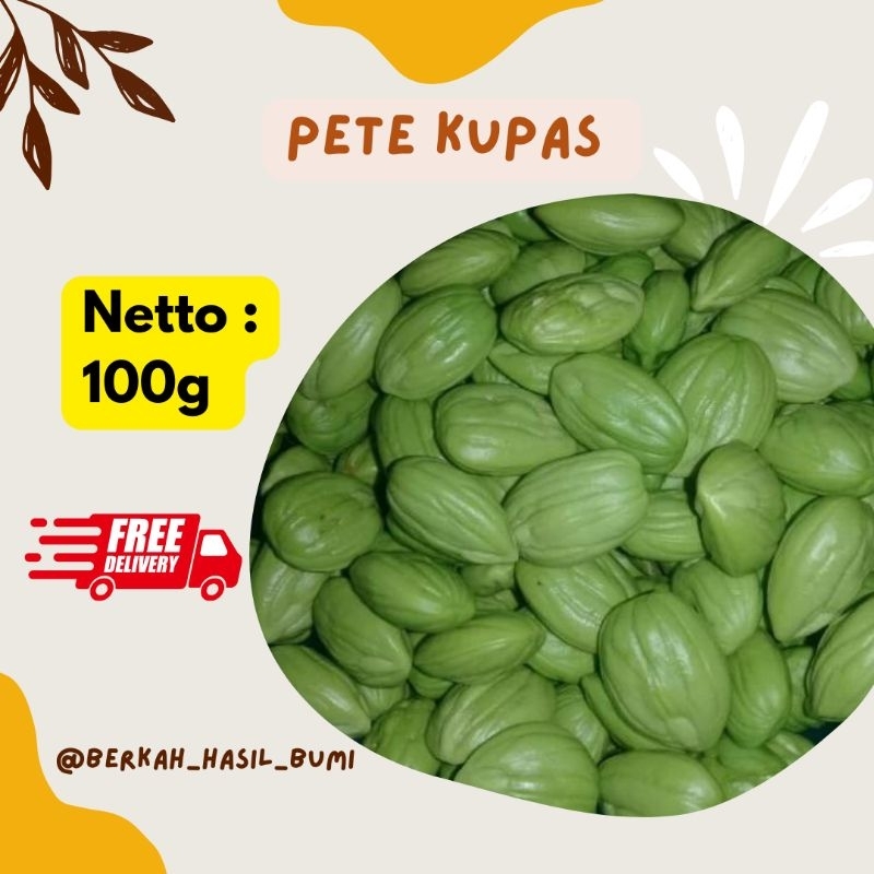 

pete kupas/petai kupas 100gram