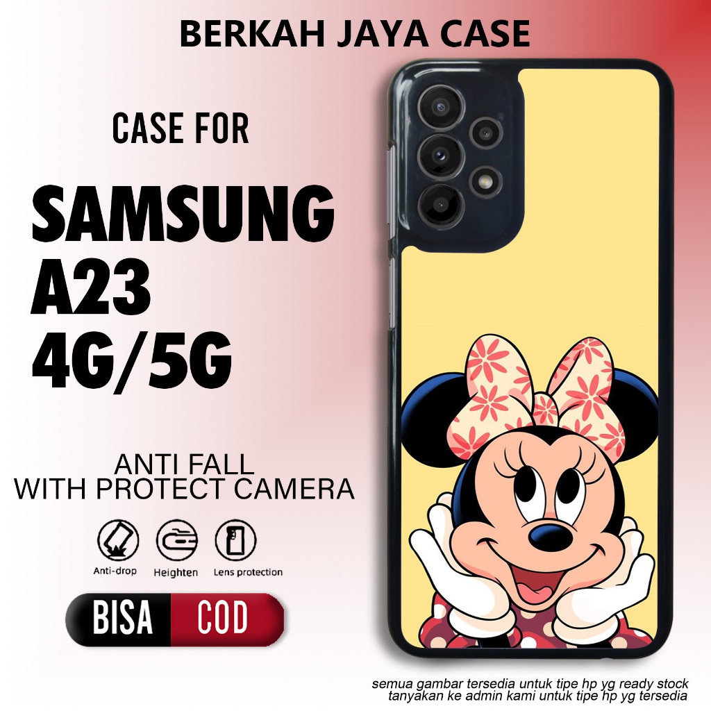 Case Samsung A23 4g Casing Samsung Galaxy A23 5g Minnie Lucu Terbaru Hardcase Softcase Glossy 2d