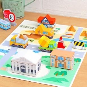 Papercraft Diorama Kendaraan Miniatur Kertas