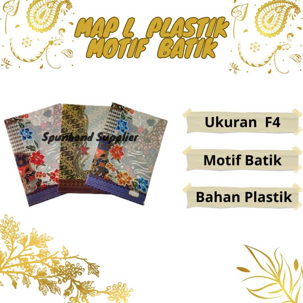 

Map L Batik /clear sleeves folio/f4 map plastik