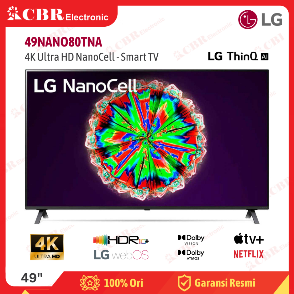 TV LG 49 Inch LED 49NANO80TNA (4K NanoCell-Smart TV)