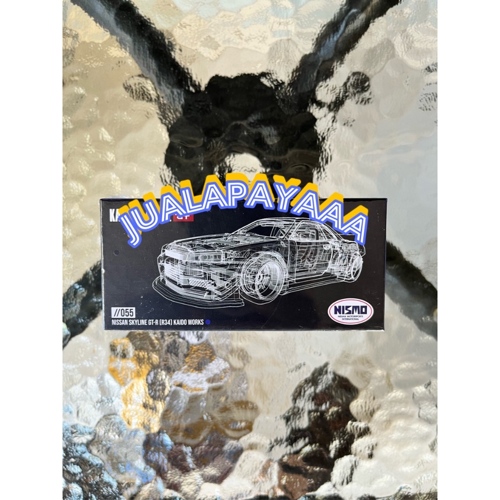 MINI GT KAIDO HOUSE R34 NISMO BLUE MINI GT X KAIDO HOUSE R34 NISMO