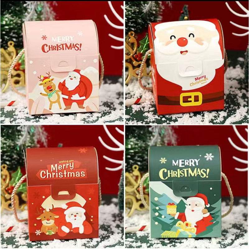 

BOX NATAL CHRISTMAS KOTAK NATAL PAPER BAG KOTAK HAMPERS NATAL CHRISTMAS ISI 1 TOPLES